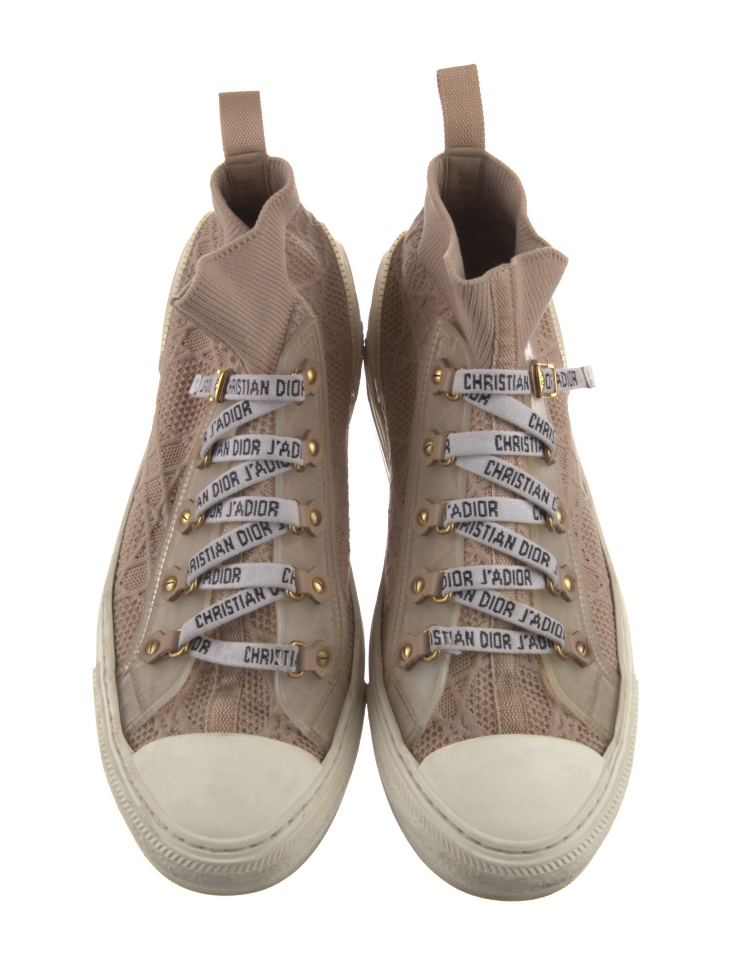 Christian Dior Walk' n' Dior 'Nude' Cannage Mid Sneakers
